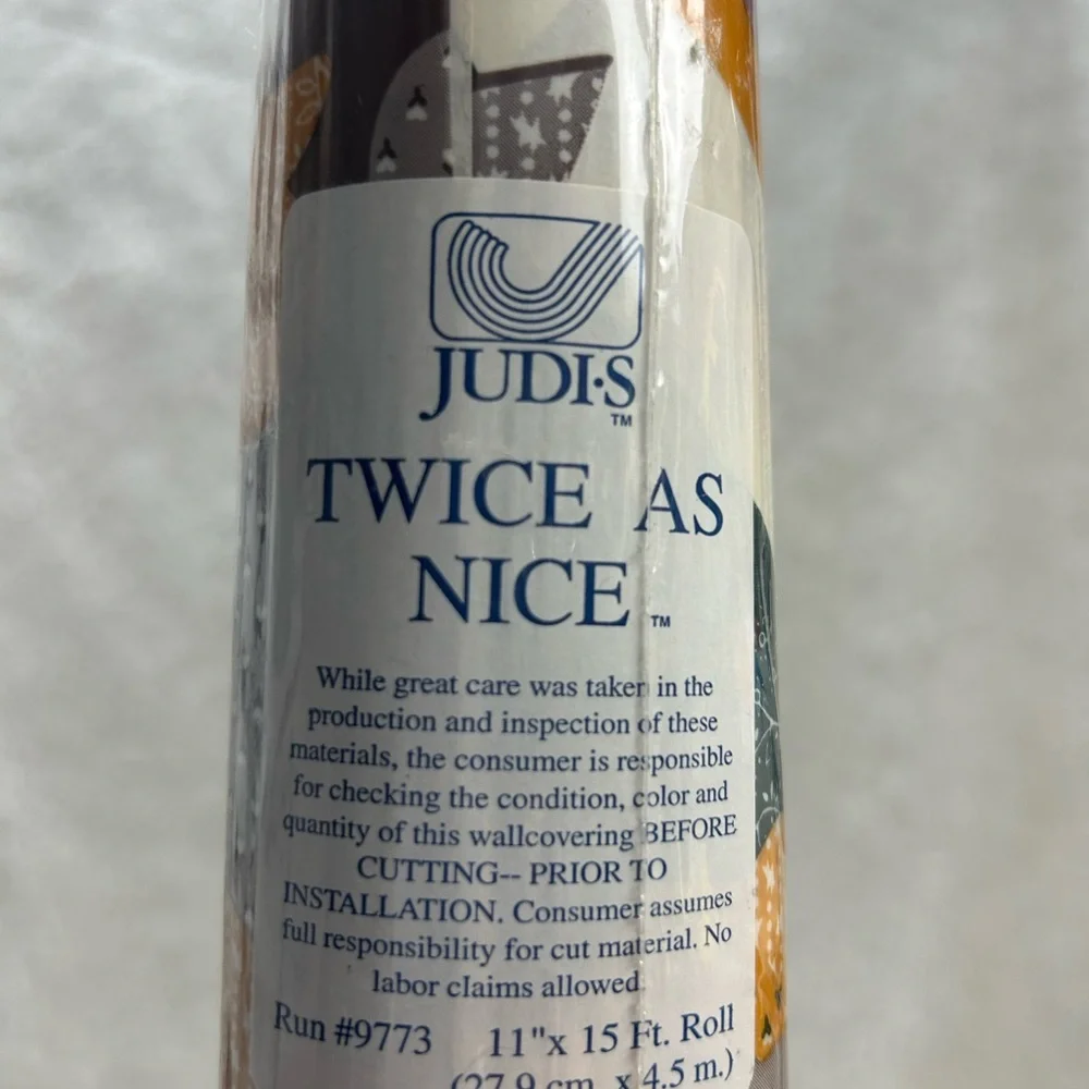 Judi-s Twice as nice wallpaper border 1995 self adhesive 11